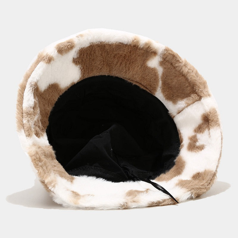 Colorful Cow Pattern Winter Bucket Hat