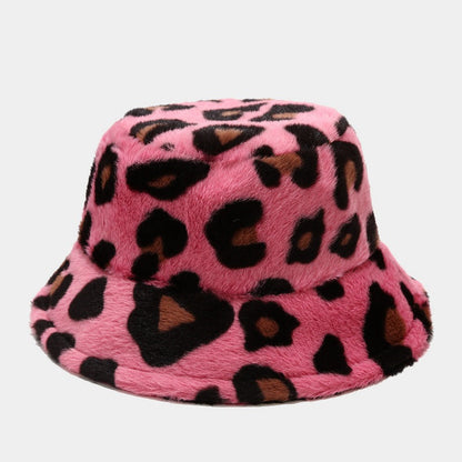 Versatile Leopard Print Thicken Bucket Hats