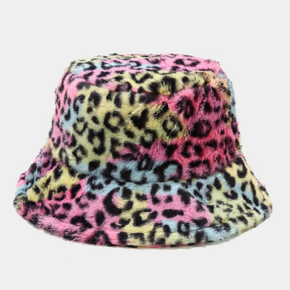 Versatile Leopard Print Thicken Bucket Hats