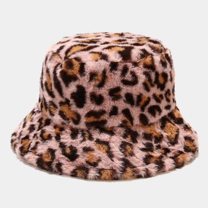 Versatile Leopard Print Thicken Bucket Hats