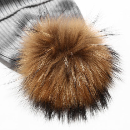 Bleeding Outdoors Windproof Knit Pom Beanie