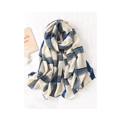 Plaid Stylish Sun-Proof Silk Scarf