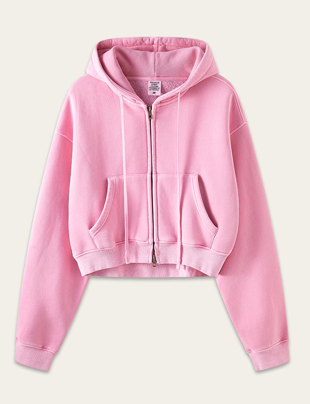 Trendy Long Sleeve Drawstring Cropped Cardigan