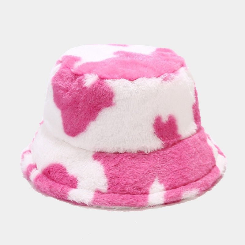 Colorful Cow Pattern Winter Bucket Hat