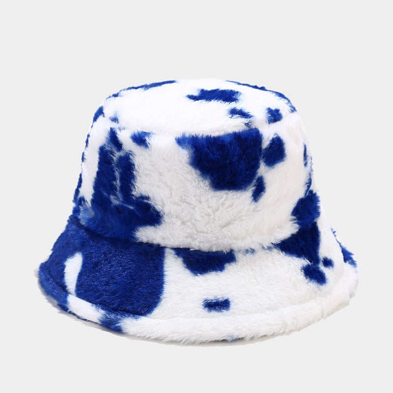 Colorful Cow Pattern Winter Bucket Hat
