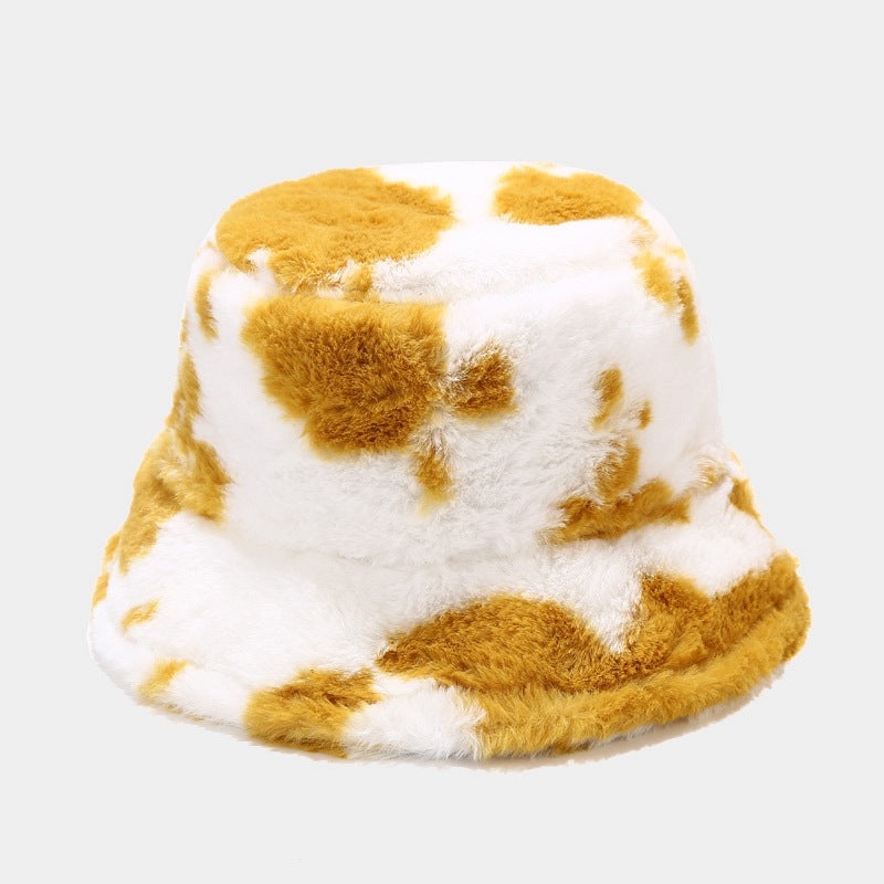 Colorful Cow Pattern Winter Bucket Hat