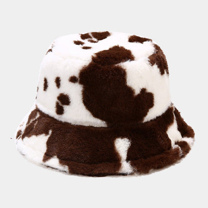 Colorful Cow Pattern Winter Bucket Hat