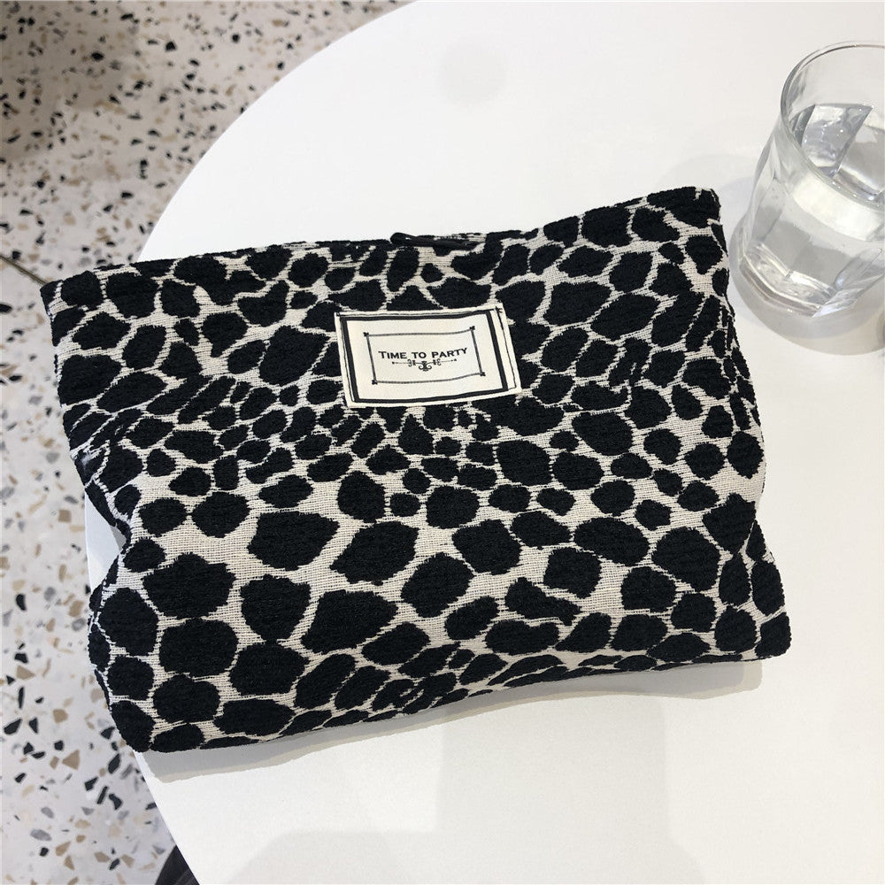 Leopard Print Large Capacity Makeup Bag