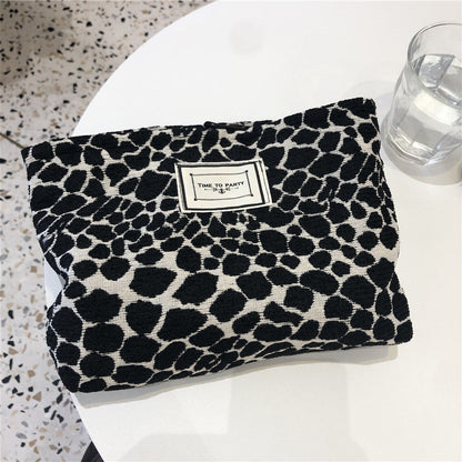 Leopard Print Large Capacity Makeup Bag
