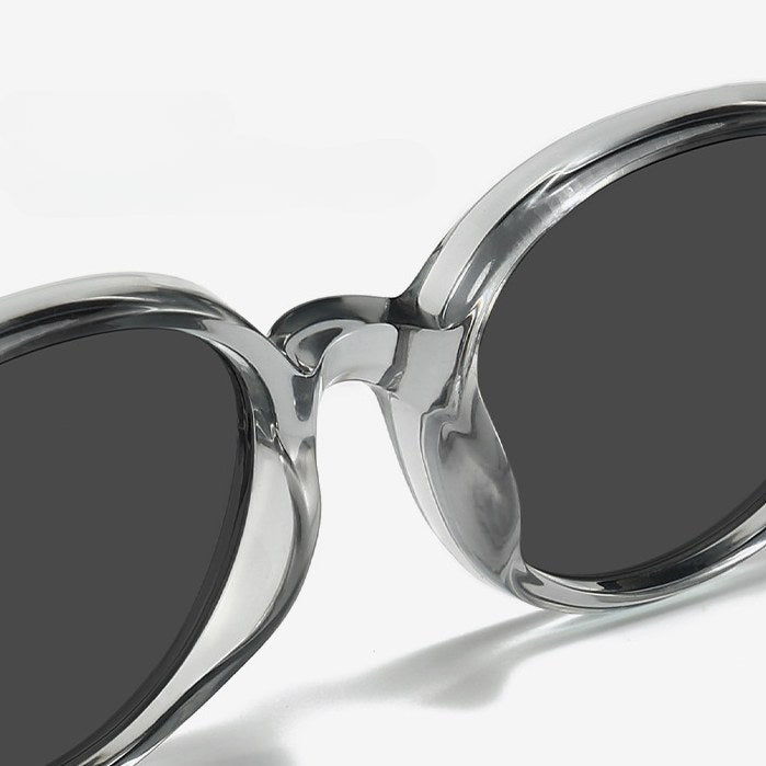 Classic Retro Oval Frame Sunglasses
