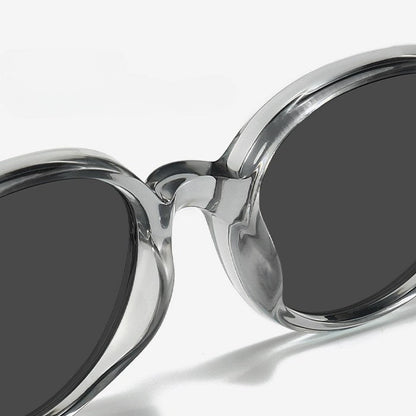 Classic Retro Oval Frame Sunglasses
