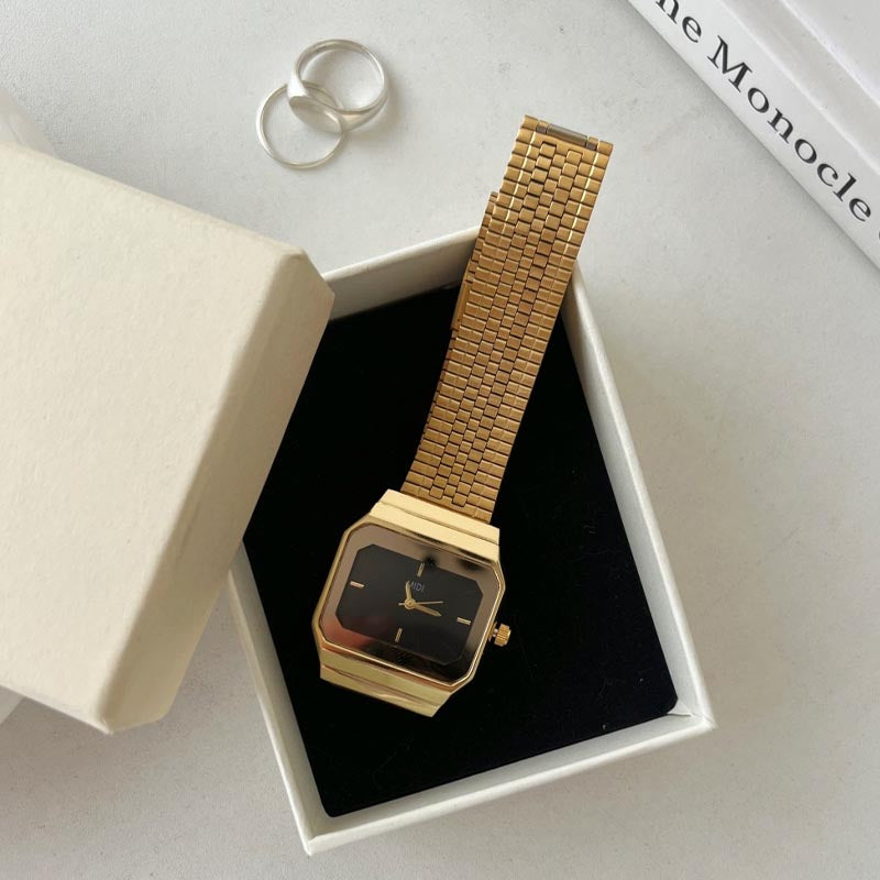 Vintage Square Gold Tone Watch