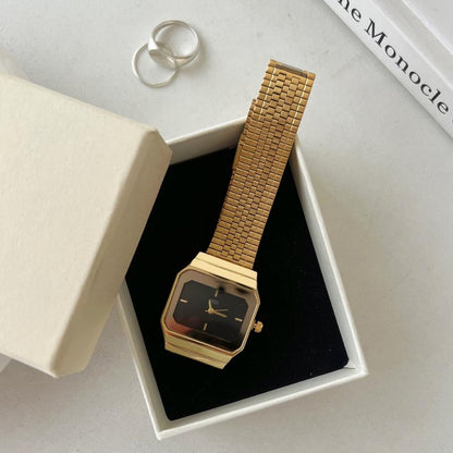 Vintage Square Gold Tone Watch