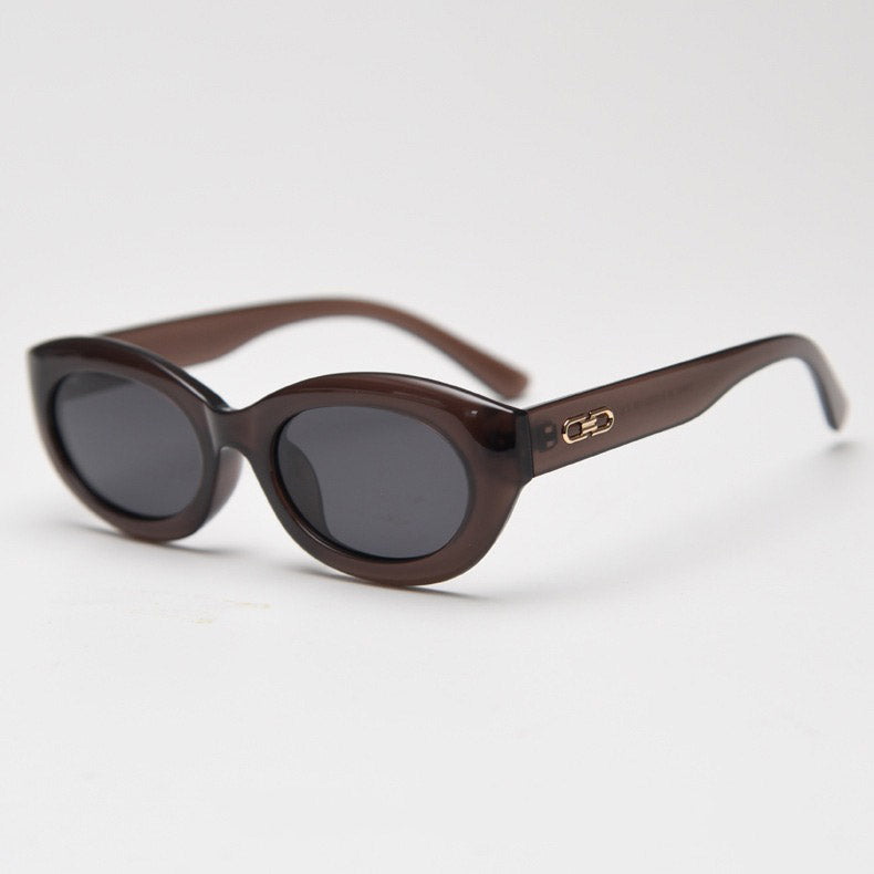Vintage Cat Eye Polarized Small Frame Sunglasses