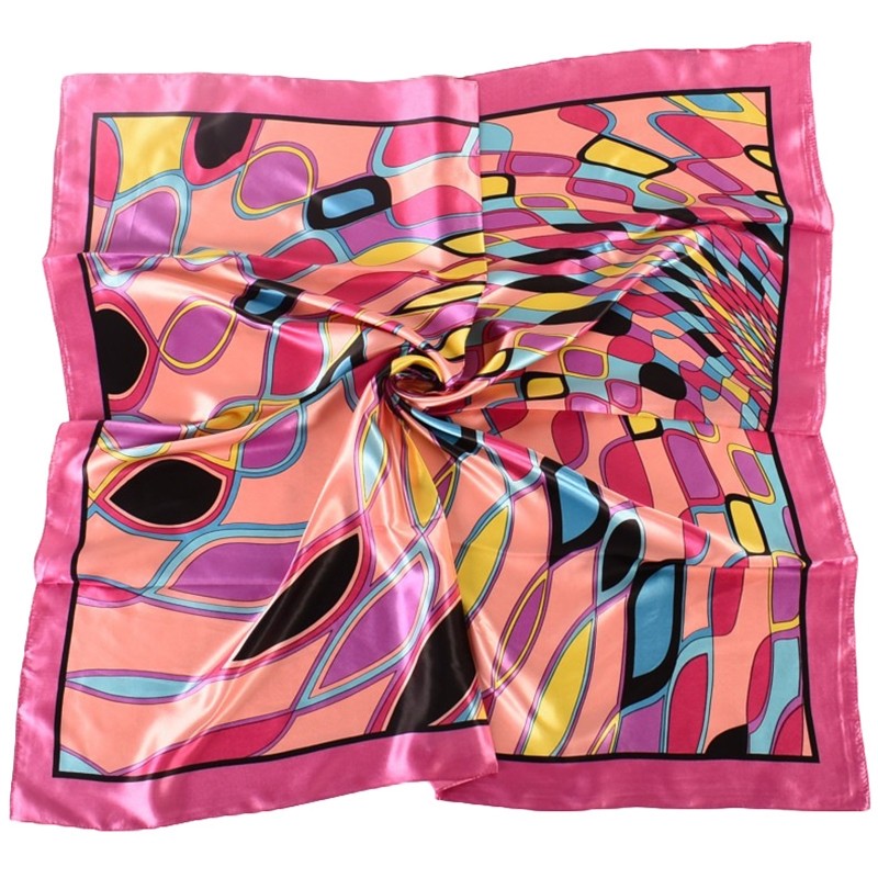 Satin Printed Square Head Scarf