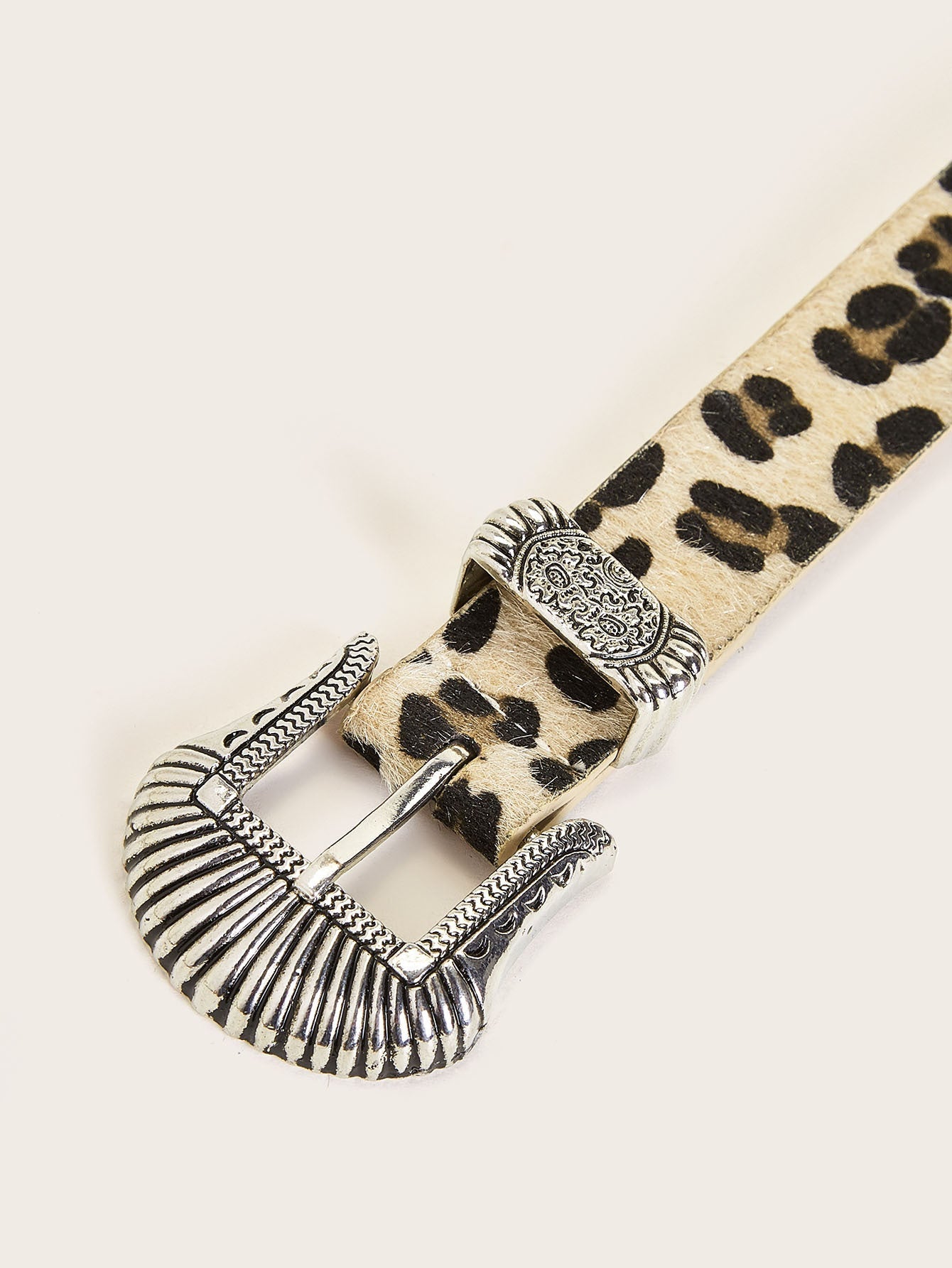 Leopard Print Vintage Punk Leather Belt