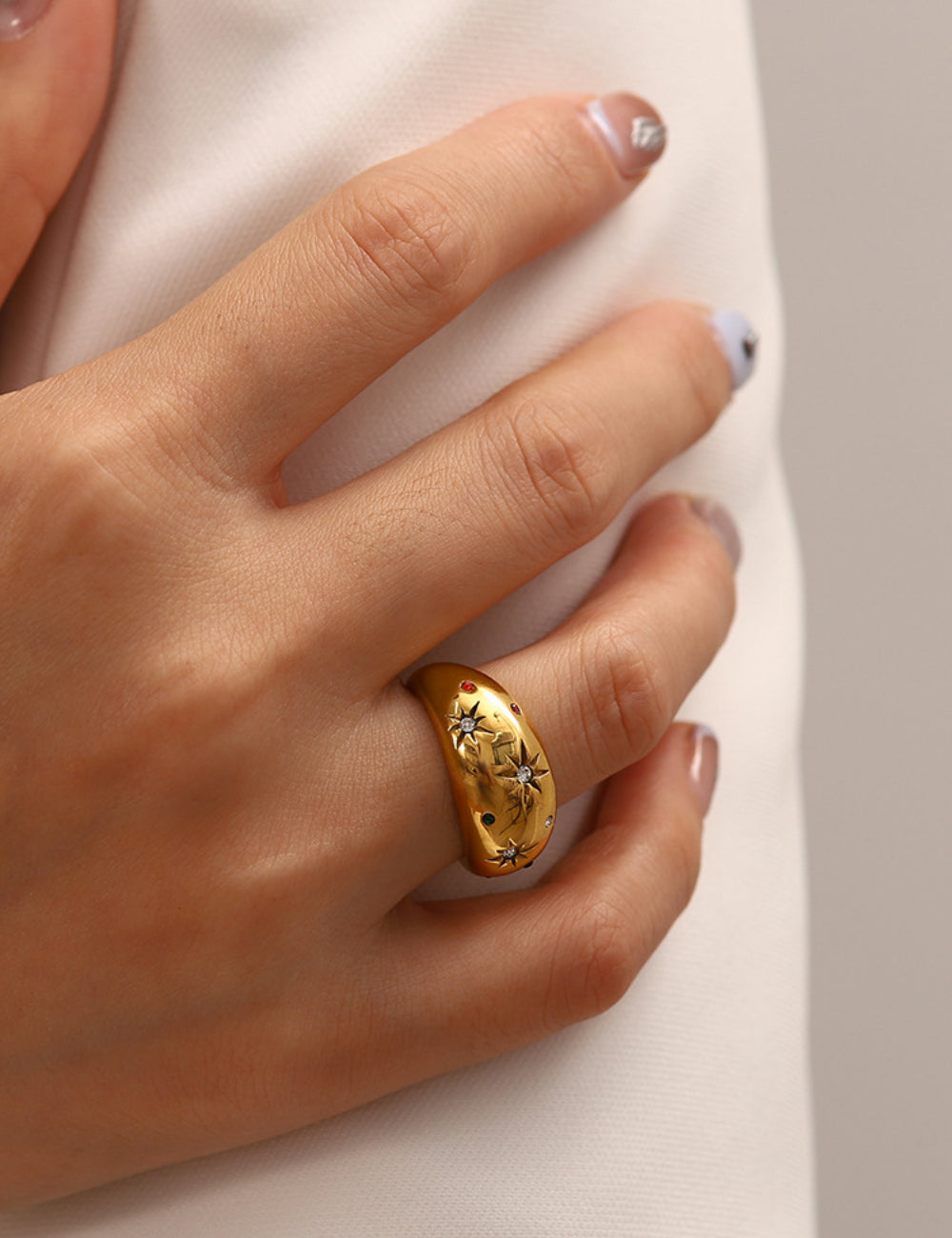 Vintage Star Diamond Ring