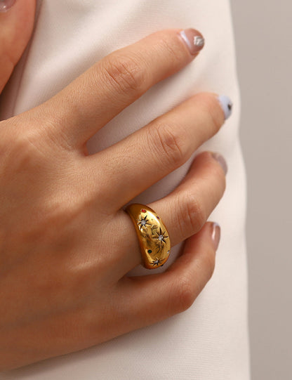 Vintage Star Diamond Ring