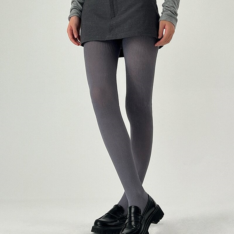 Medium Thick Solid Color Minimalist Base Pantyhose