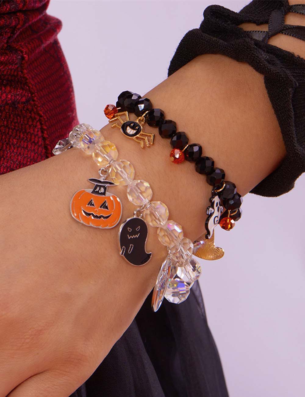 Halloween Funny Pumpkin Spider Ghost Bracelet