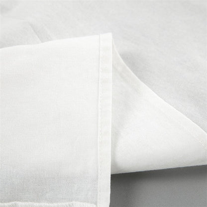 White Lantern Sleeve V-Neck Top And Shorts Set