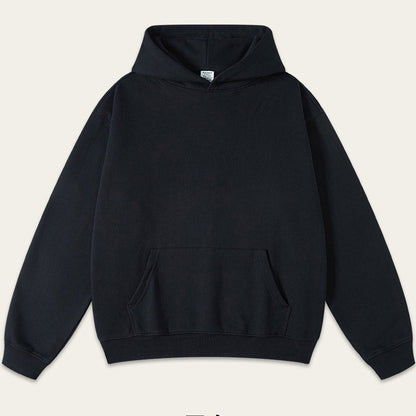 Solid Color Loose Long Sleeve Hoodie