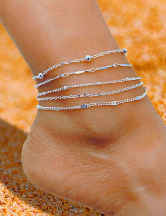 Simple Delicate Beach Set Anklet