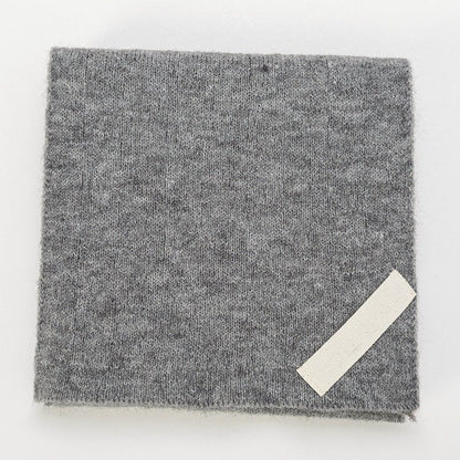 Solid Color Imitation Cashmere Warm Perforated Crossed Scarf