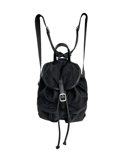 Solid Color Mini Nylon Drawstring Backpack