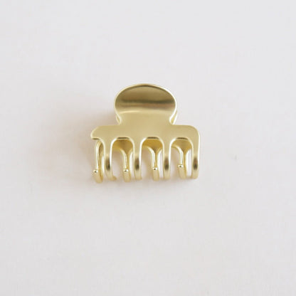 Trendy Solid Color Medi-Sized Metal Hair Claw