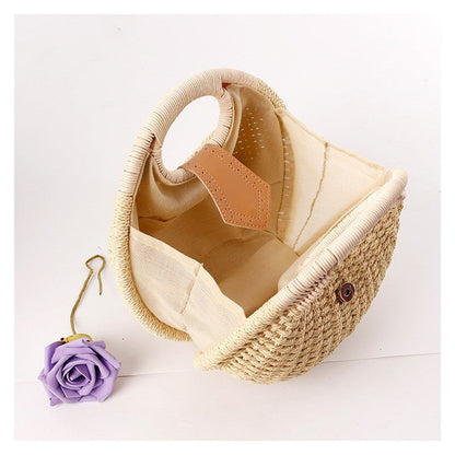 Fashion Rattan Weaving Hand Bag