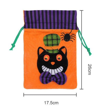 Kids Cute Cartoon Drawstring Halloween Party Candy Bag
