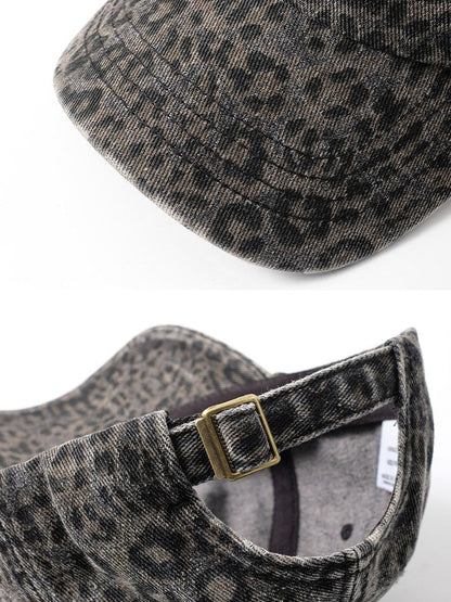 Leopard Print Street Casual Baseball Caps