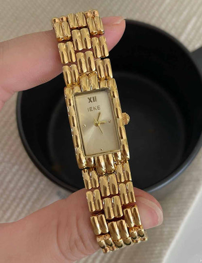 Classic Rectangular Dial Quartz Wrist Watch