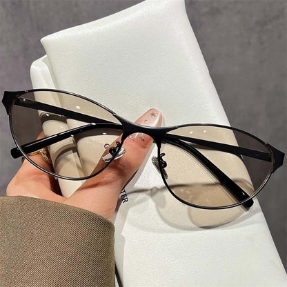 Vintage Metal Cat Eye UV Protection Sunglasses