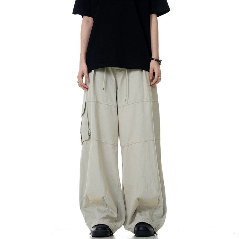 High Street Drawstring Waist Cargo Pants