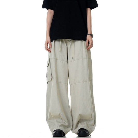 High Street Drawstring Waist Cargo Pants