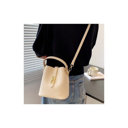PU Leather Crossbody Bucket Bag