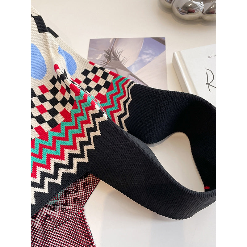 Checkerboard Striped Bags Handbags