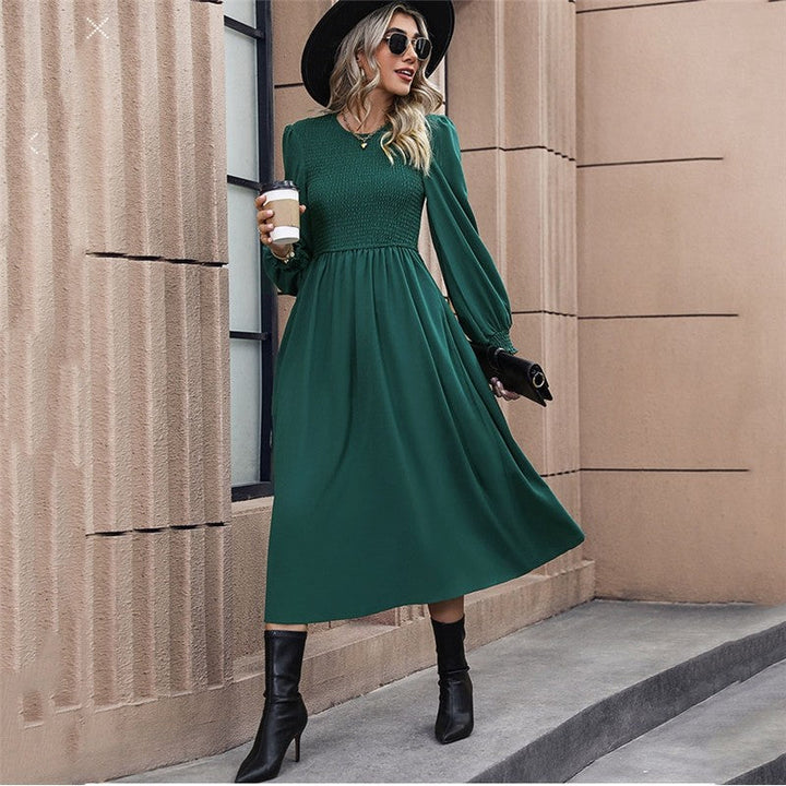 Green Long Sleeve Dress