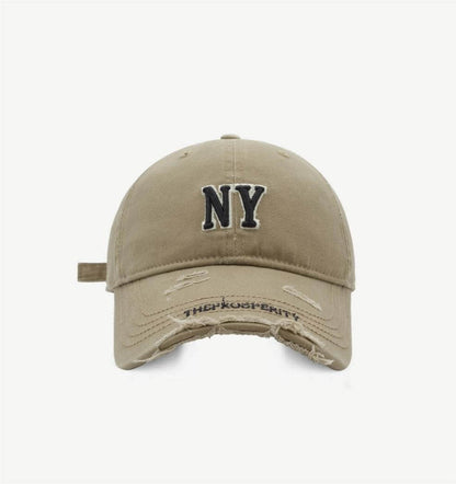 Ripped Letter Embroidered Baseball Caps
