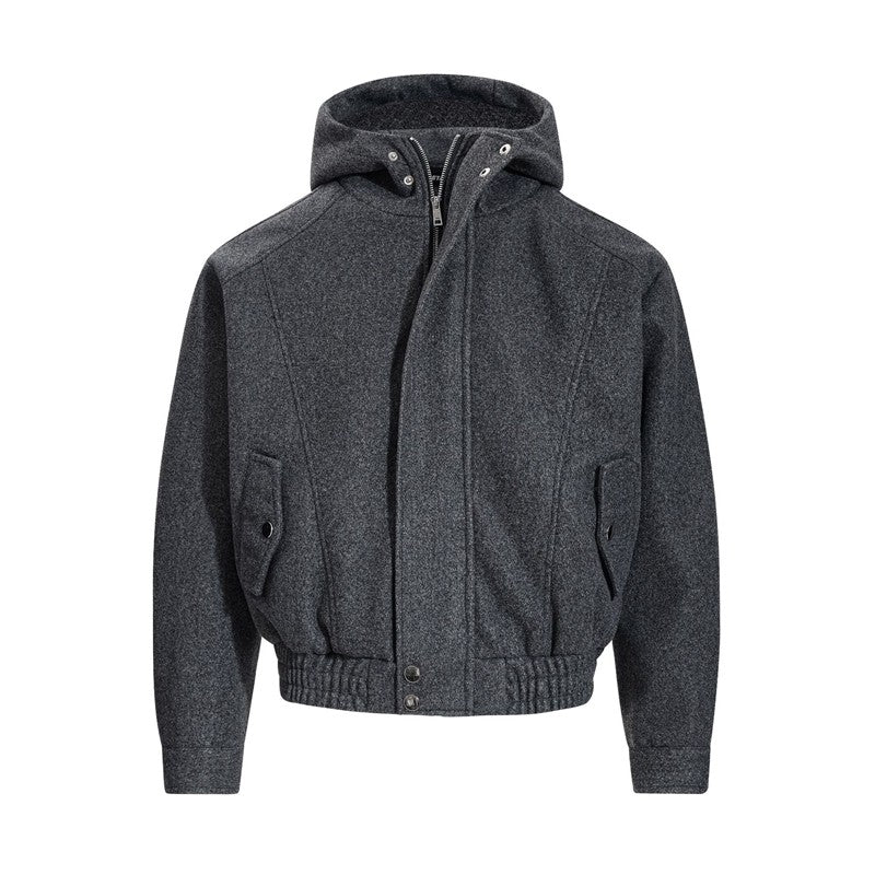 Minimalist Unisex Hooded Jacket Casual Outerwear