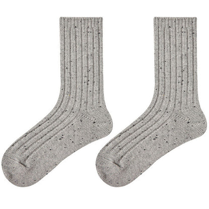 Colorful Dots Solid Color Slouch Socks