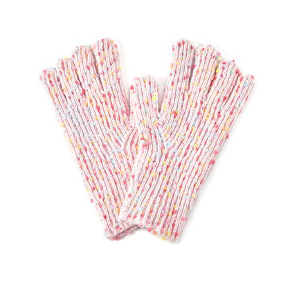 Colorful Mini Ball Sweet Knit Gloves