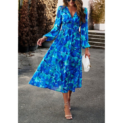 Bohemian Resort Casual Printed Long Skirt