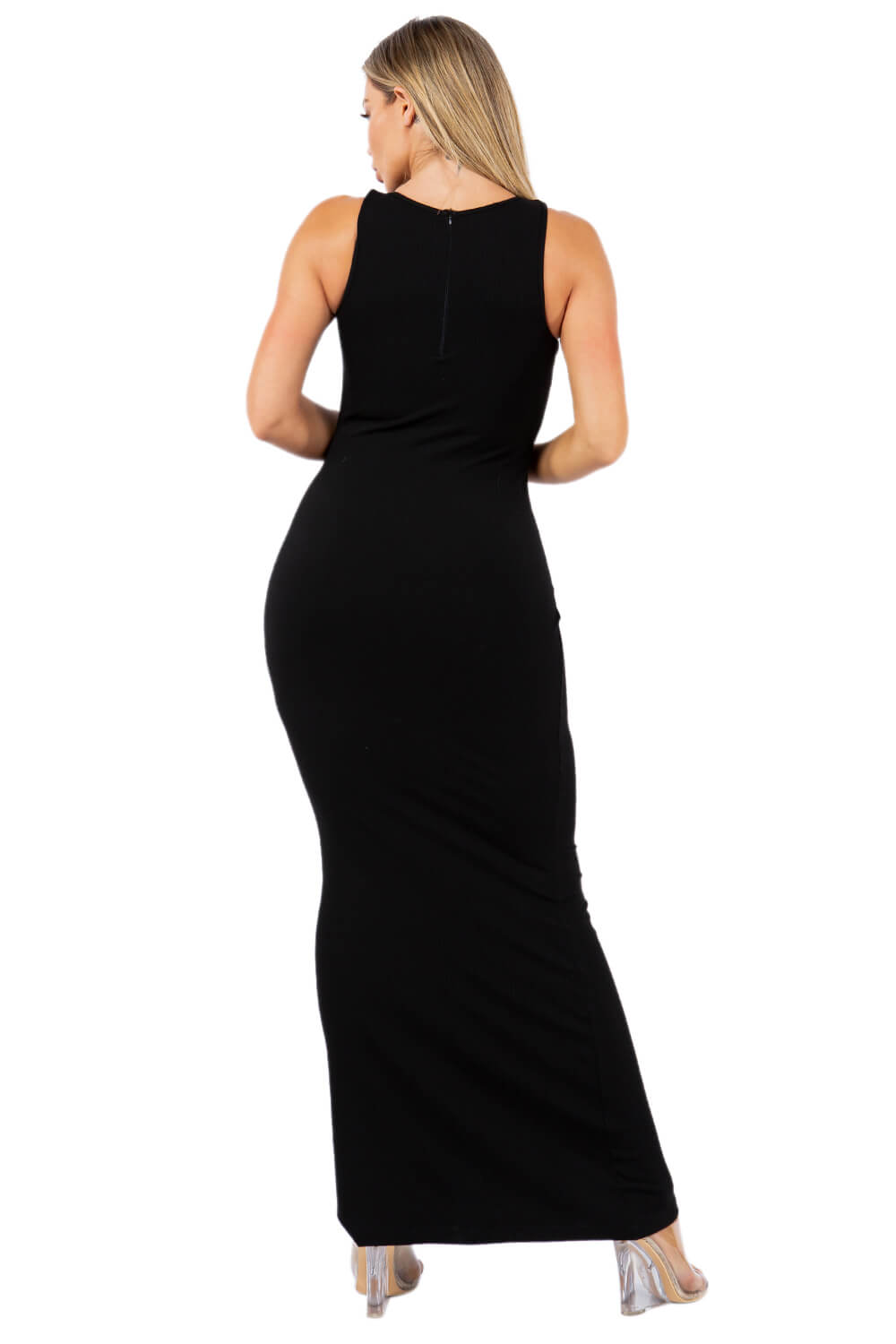Seamless Crew Neck Shapewear Long Dress