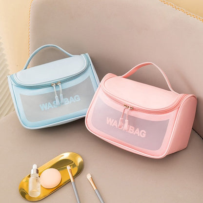 Fashion Square Waterproof Large Capacity Cosmetic Bag