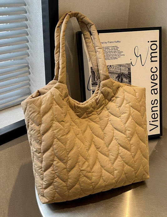 Simple Solid Color Casual Shoulder Bag