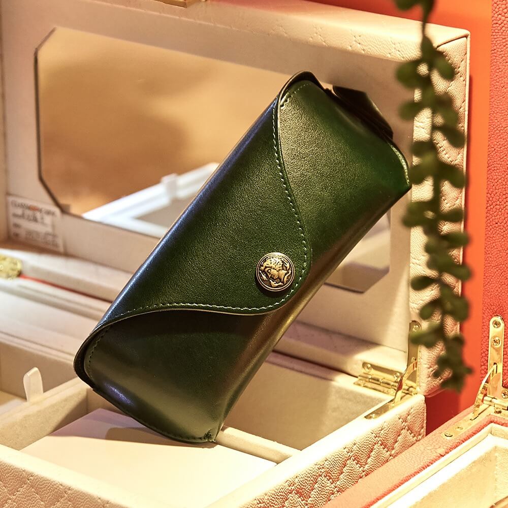 Minimalist Portable Leather Glasses Case