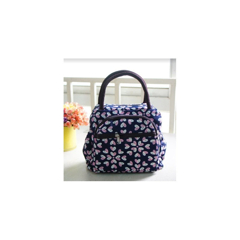 Dotted Letter Kitten Print Lunch Bag Lunchbox Bag